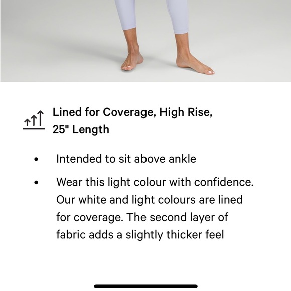 lululemon SET wunder under lavender leggings and cloud bra - Picture 3 of 9